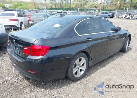 2013 BMW 528I xDrive из США, поврежденный, VIN WBAXH5C55DDW15974